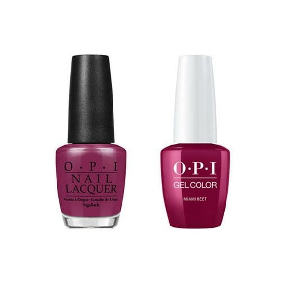 OPI Soak-Off GelColor Gel Polish + Matching Lacquer - Miami Beet #B78