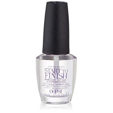OPI Start To Finish Base Coat, Top Coat & Nail Strengthener, 0.5 Oz