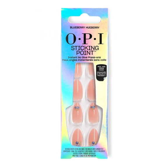 OPI Sticking Point Press On Nail Polish Strips, Blueberry Hueberry