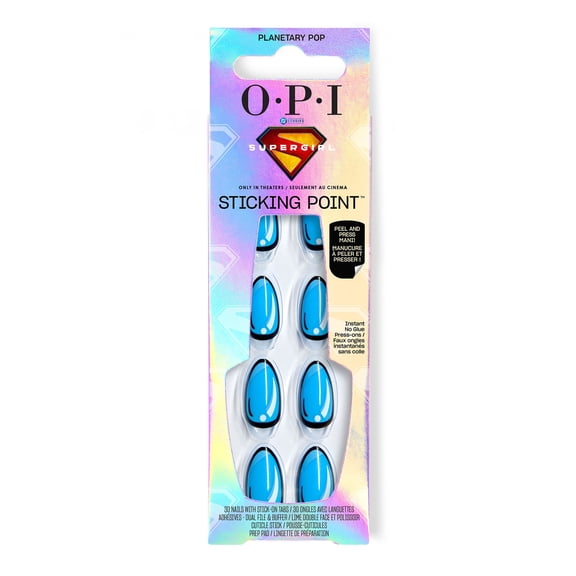 OPI Sticking Point Press on Nails, Planetary Pop, with Built-in Sticky Tabs