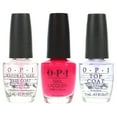 thumbnail image 1 of OPI Strawberry Margarita 0.5 oz, Top Coat 0.5 oz & Natural Nail Base Coat 0.5 oz Combo Pack, 1 of 8