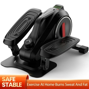 OPMUKIN Under Desk Elliptical, 8 Adjustable Speeds, Portable Foot & Leg Pedal Exerciser, Max Load 360lbs, Black