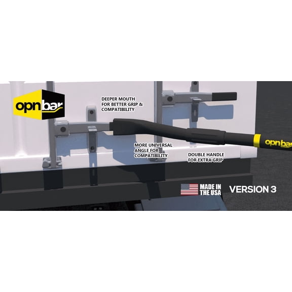 OPNBar V3 Steel Large Mouth Leverage Bar for Shipping Container Doors