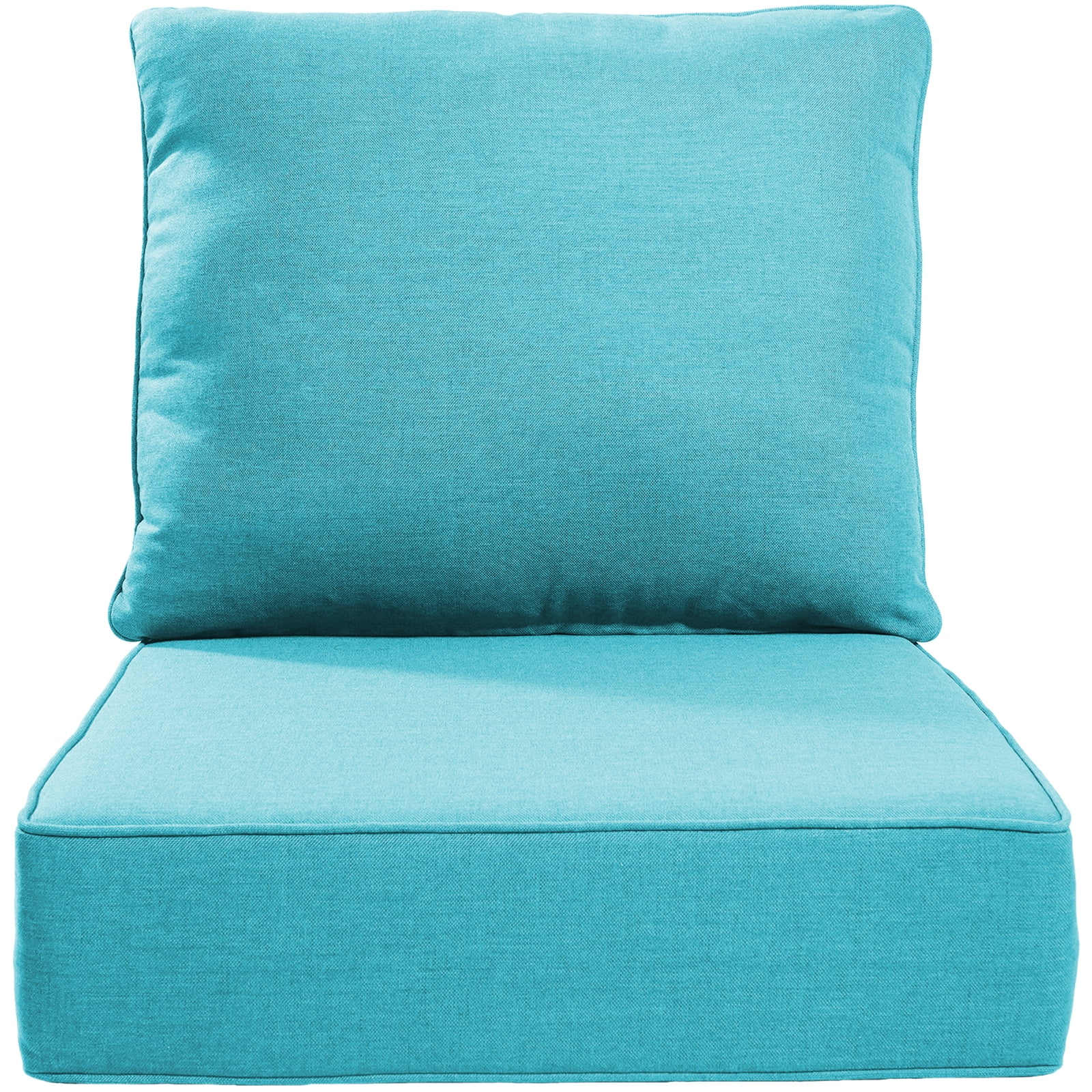Opohoro Outdoor Deep Seat Cushion Set, 24"x22"x6", Water Resistant & UV Resistant Comfortable Furniture Cushions for Patio Chair, Sofa, Loveseat