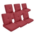 thumbnail image 1 of Opohoro Outdoor 25" x 22" Comfortable, Soft, Versatile Deep Seat Cushion, 12-Count,Red, 1 of 7
