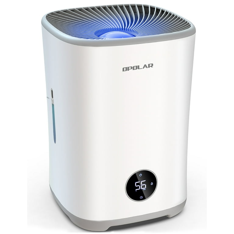 OPOLAR Evaporative Humidifier for Bedroom Mist Free Top Fill Quiet Humidifiers with Filters Humidistat Timer 0.79Gal Tank Lasts 10 17H Auto