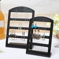 thumbnail image 1 of OPOLSKI 24/48 Holes Earrings Display Stand Holder Jewelry Show Rack Acrylic Black, 1 of 8