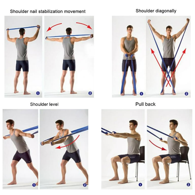 Shoulder Full Upper Body Resistance Band Workout Shoulder Flexion