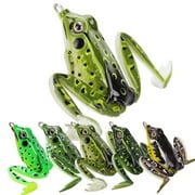 OPOLSKI 5Pcs 5cm Artificial Frog Shape Fish Lure Bait Outdoor Fishing Tackle Tools Accessory