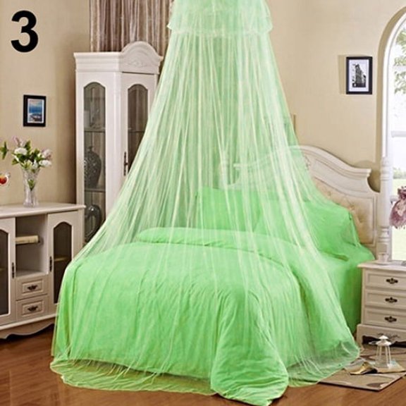 OPOLSKI Elegant Lace Insect Bed Canopy Netting Curtain Round Dome Mosquito Net Bedding