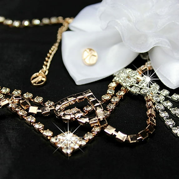 OPOLSKI Jewelry Set Square Exquisite Accessory Heart Necklace Earrings Collection Golden