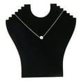 thumbnail image 1 of OPOLSKI Necklace Bust Jewelry Pendant Chain Display Holder Neck Velvet Black, 1 of 4