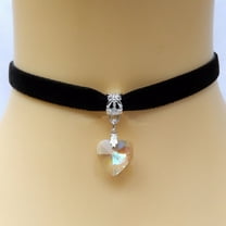 OPOLSKI Necklaces Adjustable Chic Faux Leather Vintage Gothic Style Velvet Choker Royal Blue