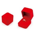 thumbnail image 1 of OPOLSKI Velvet Presentation Jewelry Ring Necklace Bracelet Storage Display Box Pink Ring Box *, 1 of 8