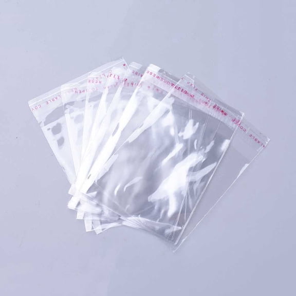 OPP Cellophane Bags Rectangle Clear 10x7cm Unilateral Thickness: 0.02mm Inner Measure: about 8x7cm 1000pc