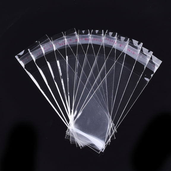 OPP Cellophane Bags Rectangle Clear 11.8x4cm Unilateral Thickness: 0.035mm Inner Measure: 9.1x4cm