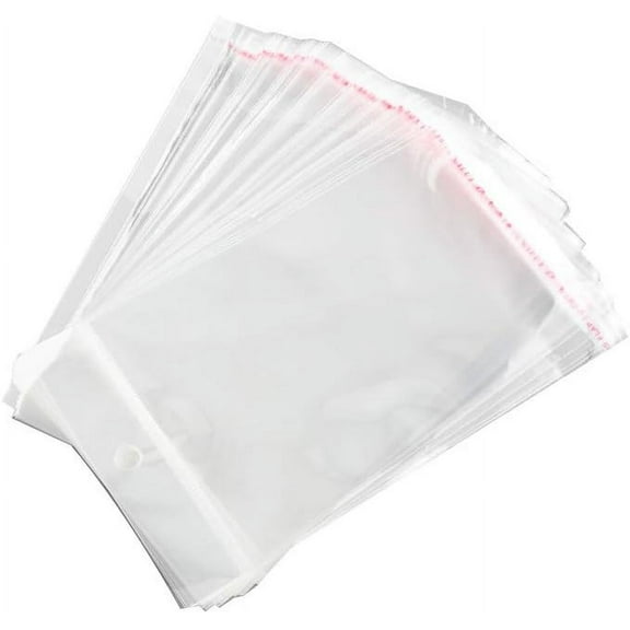 OPP Cellophane Bags Rectangle Clear 15.5x9cm Unilateral Thickness: 0.0035cm Inner Measure: 10.5x9cm