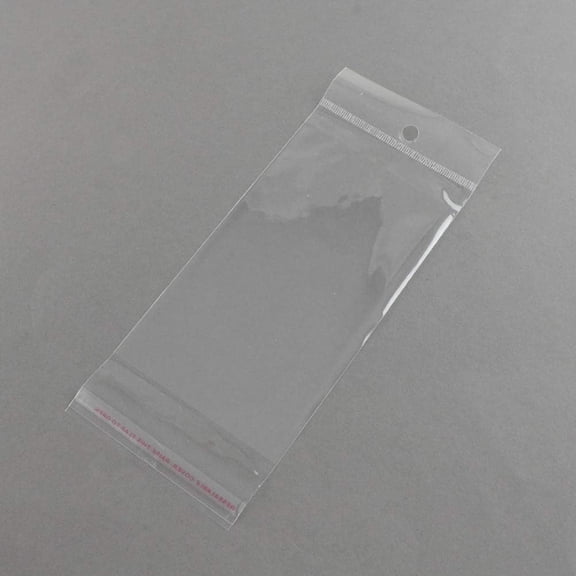OPP Cellophane Bags Rectangle Clear 17.5x8cm Unilateral Thickness: 0.0035cm Inner Measure: 12x8cm