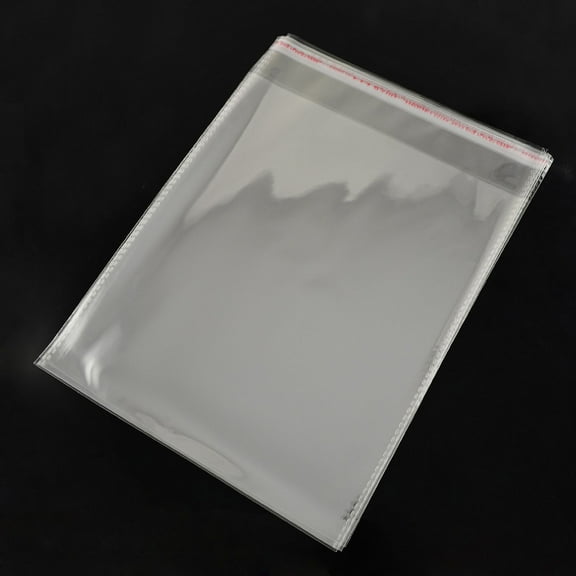 OPP Cellophane Bags Rectangle Clear 24x18cm Unilateral Thickness: 0.035mm Inner Measure: 20.5x18cm