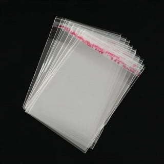 100pcs 9x12 Inch 2.8 mil Clear Resealable Adhesive Cello Treat Bags - Self  Sealing OPP Plastic Bag Good for dust, Bugs, Moisture and Mildew.