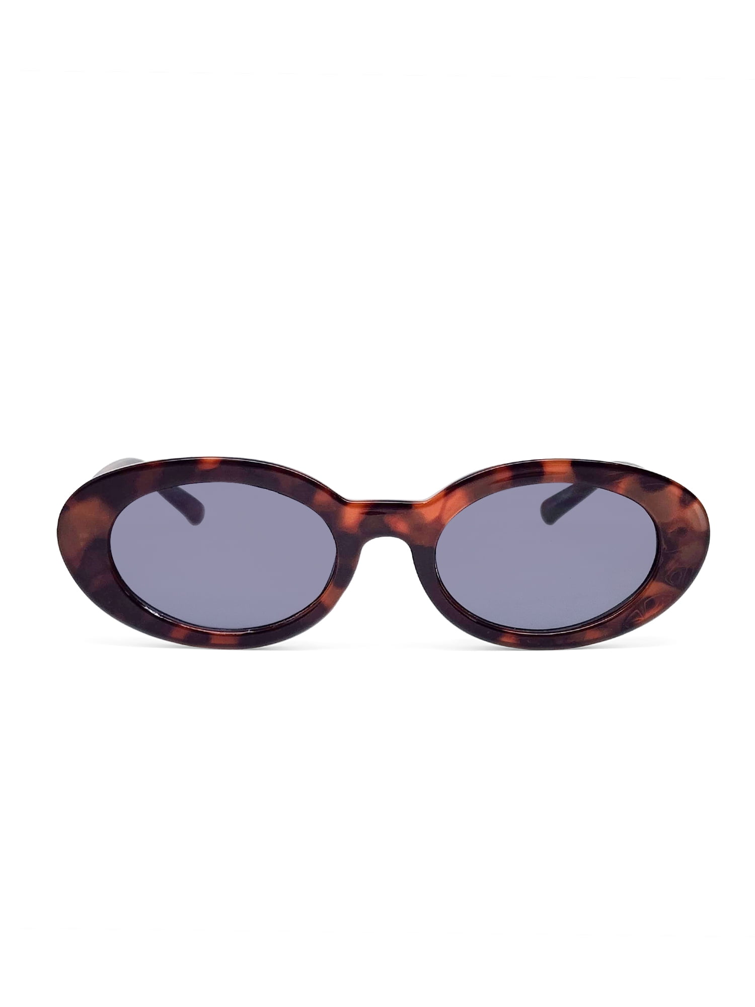 Juniors Plastic Slim Oval Tortoise Frame Smoke Lens  display picture 3