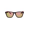 thumbnail image 1 of Kids Plastic Wayfarer Black and Red Frame Red Mirror Lens Sunglasses, 1 of 3