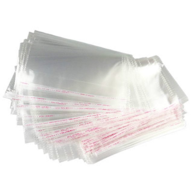 OPP Resealable Cellophane Poly Bags Clear Self Adhesive Seal Plastic
