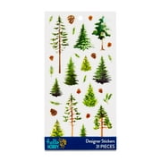 Hello Hobby Green Trees Designer Stickers, 31 Count