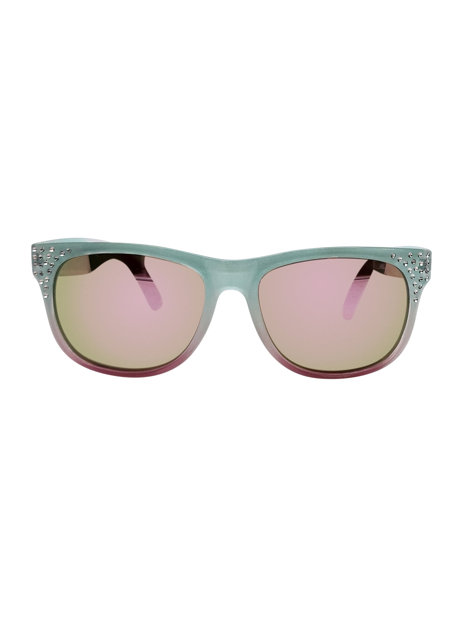 Kids Plastic Wayfarer Multicolor Frame Multicolor Mirror Lens Sunglasses