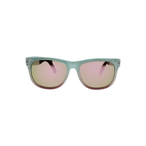 Kids Plastic Wayfarer Multicolor Frame Multicolor Mirror Lens Sunglasses