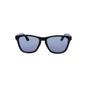 Kids Plastic Wayfarer Black and Blue Frame Blue Mirror Lens Sunglasses