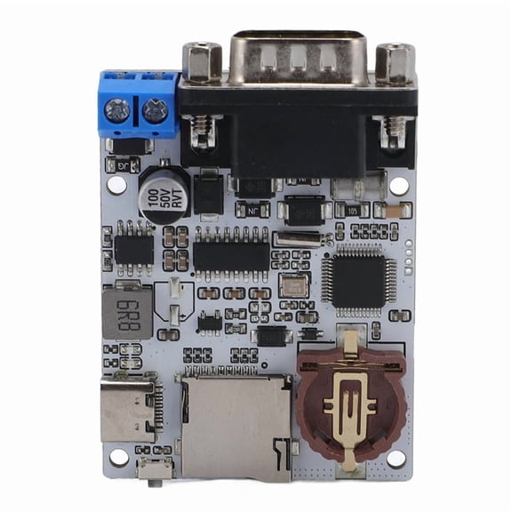 OPP Serial Data Logger Recorder with Timestamp TXT, Type-C Interface, 2 LED Indicators, 232 Serial, Supports 128GB MicroSD Card