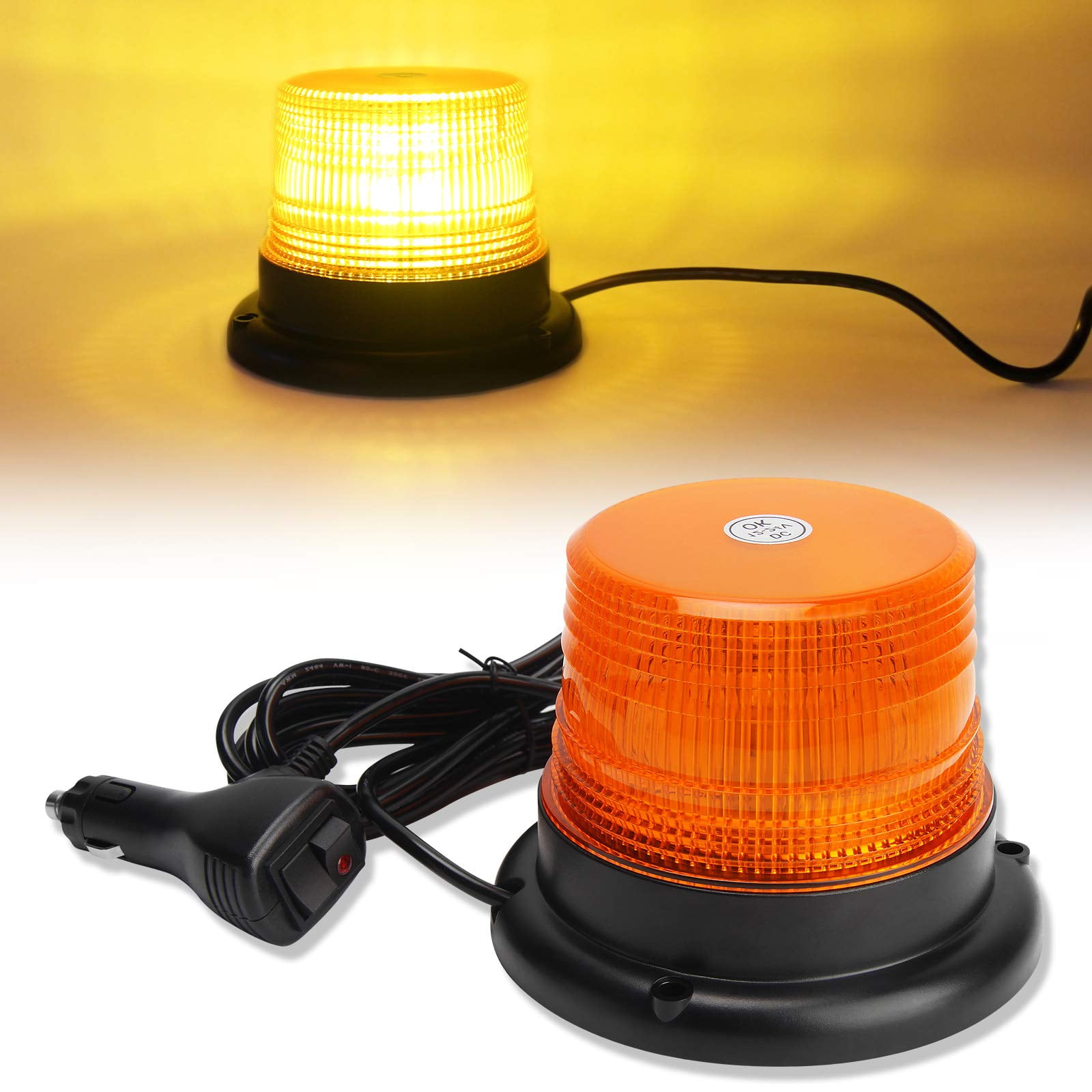 OPP ULITE Amber Strobe Light Beacon BSL1 Emergency Magnetic 7 Flashing ...