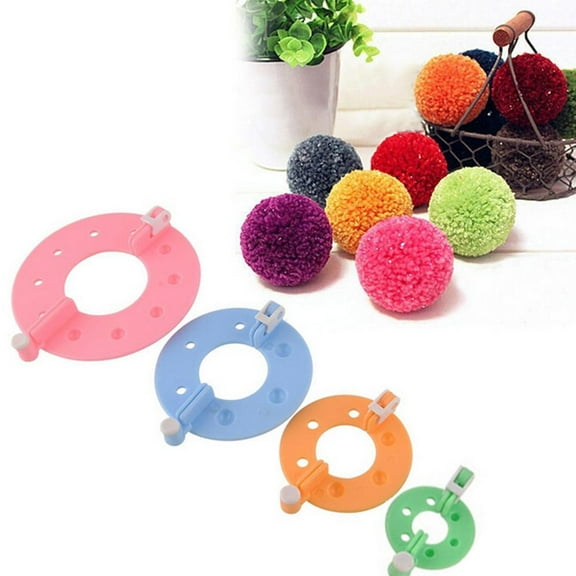 OPP bag without instructions knitting tools pompom knitting machine / pompom machine / wool ball machine pompom machine paper box 95g