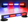 OPPBUY 14.2'' Red Blue MMF7 Wireless LED Rooftop Strobe Light Bar