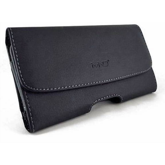 OPPO R11 Case, Premium Leather Pouch Holster Belt Case w/ Clip / Loops for OPPO R11, F3 (Size for Phone Only, NOT for Phone w/Cover or Skin on It), Black