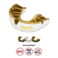 thumbnail image 1 of OPRO Gold Level Mouth Guard – Moldable Mouthguard for Boxing, MMA & Football (White, Youth), 1 of 7