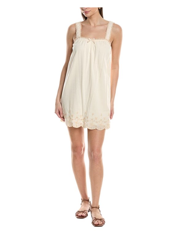 womens Guinevere Mini Dress, 8, White