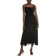 thumbnail image 1 of OPT womens o.p.t Corinne Midi Dress, 0, Black, 1 of 3