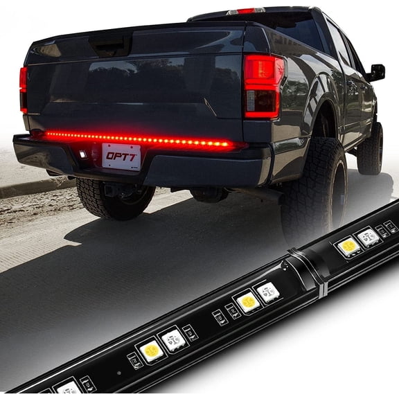 OPT7 60" Redline Parlux Standard LED Tailgate Light Bar Red Turn Signal Reverse Brake Running