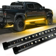 OPT7 Sidekick 86" Running Board Lights 2PCS LED Strips w/Amber Turn Signal, DRL, White Courtesy Light for Extended Crew Cab Trucks Pickup Trailer