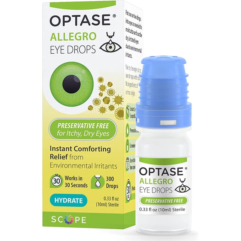 OPTASE Allegro Lubricated Eye Drops - Instant Relief for Dry Eyes ...
