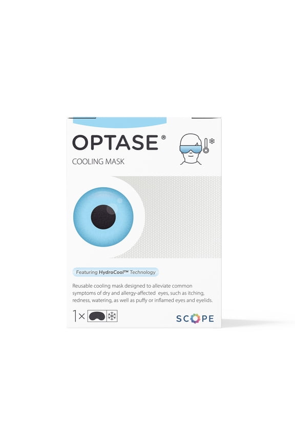 Cooling Eye Mask - Reusable Cooling Mask Featuring HydroCool Tech Designed to Relieve Allergy Symptoms Such As Itchy, Red, Watery Eyes as Well as Puffy or Inflamed Eyes and Eyelids.