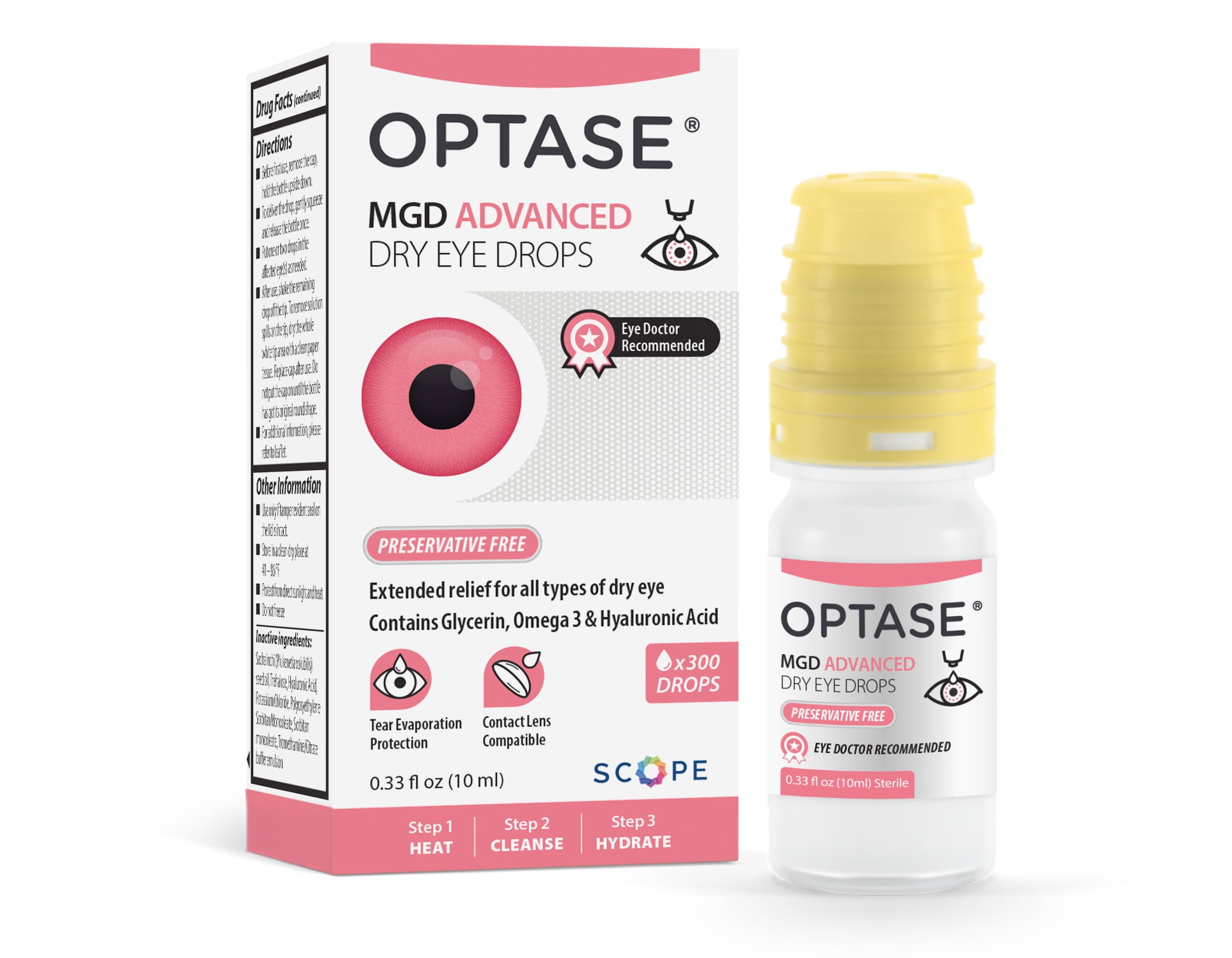 OPTASE MGD Advanced Dry Eye Drops - Preservative Free lubricant Eye Drop