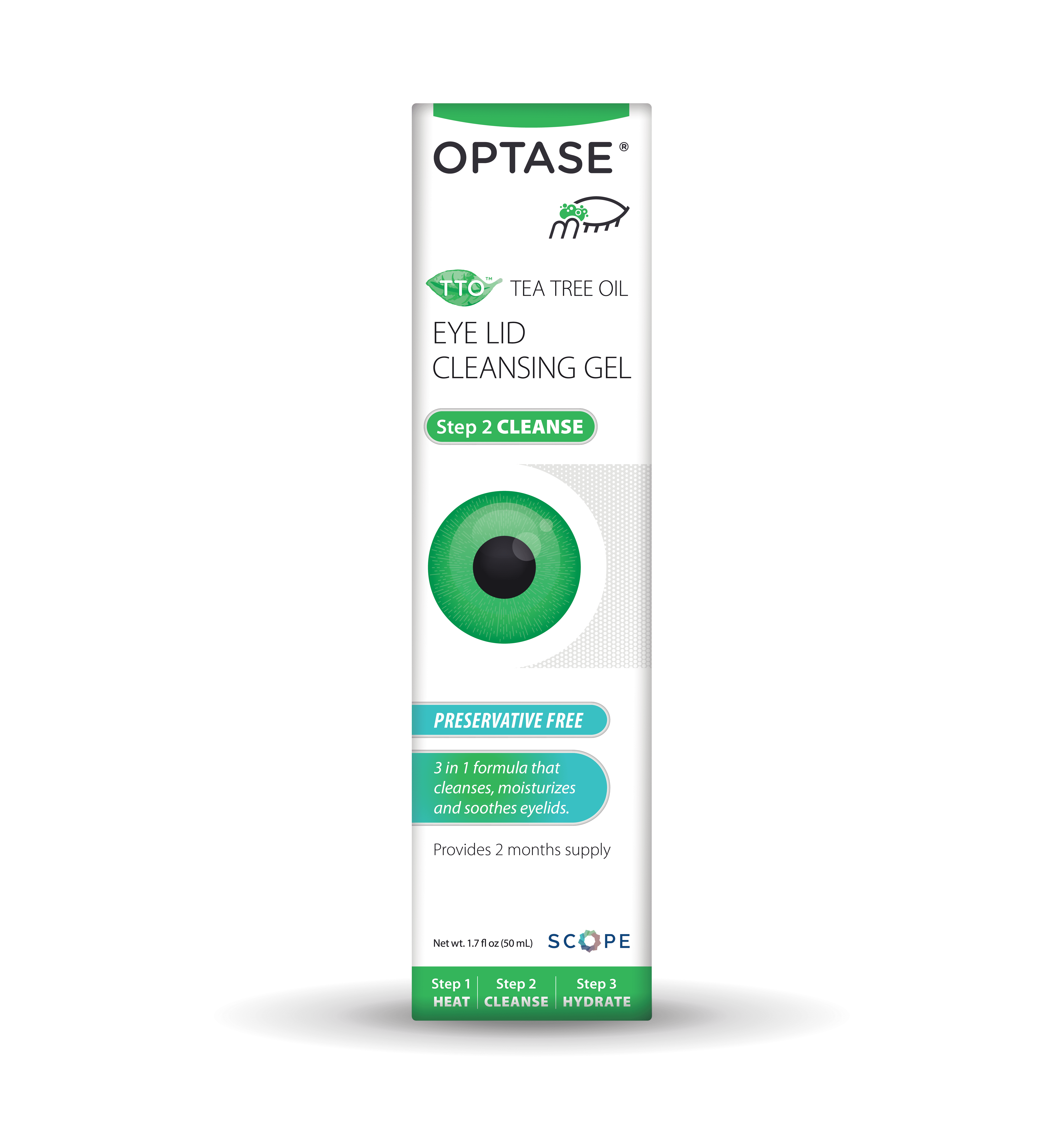 OPTASE TTO Eyelid Cleansing Gel - A Gentle Cleanser for Daily Eyelid and Eyelash Hygiene