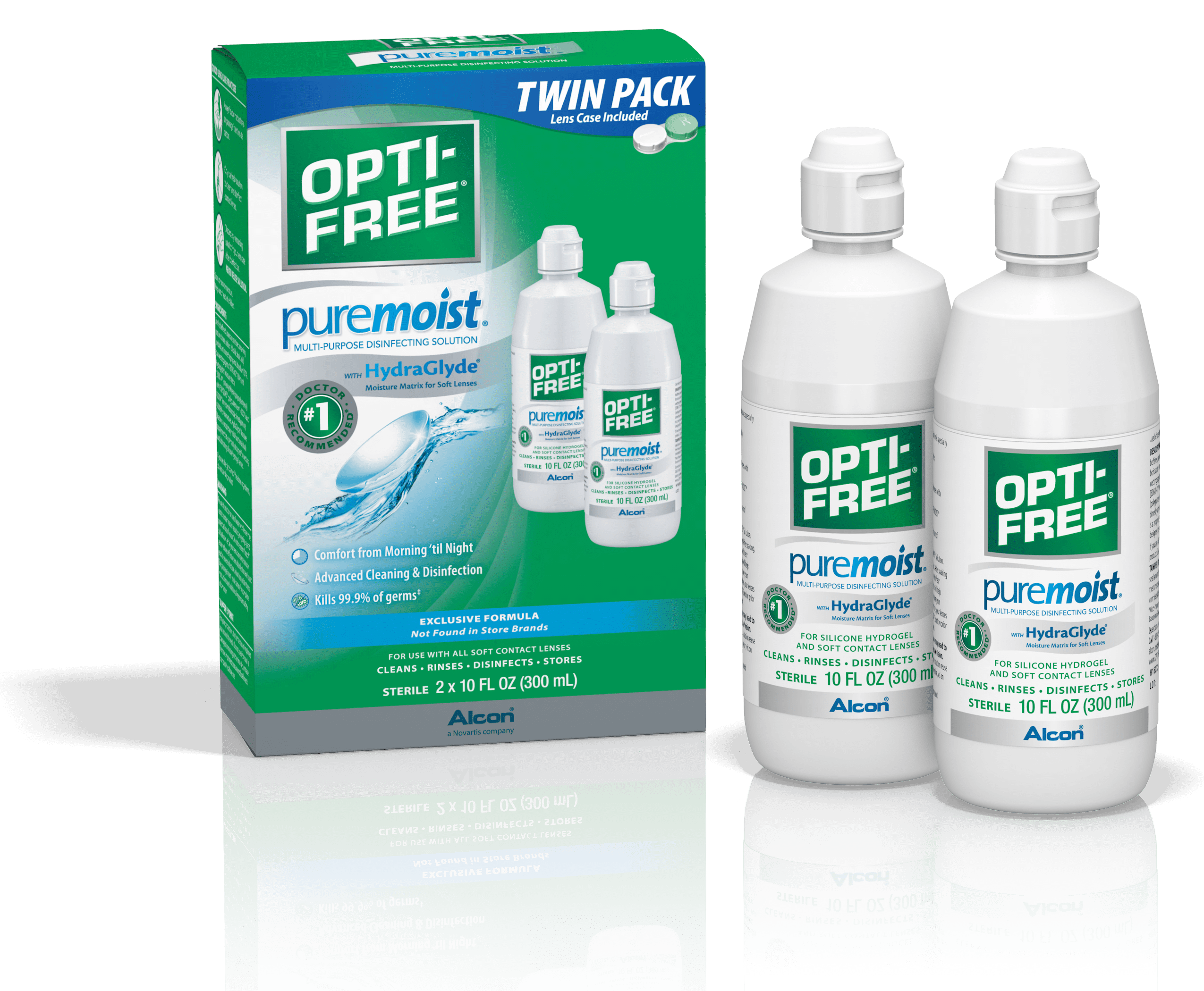 OPTIFREE Puremoist MultiPurpose Contact Lens Liquid Solution, Twin