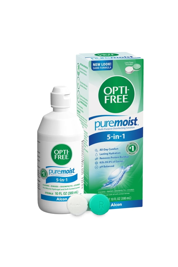 Opti Free Pure Moist Multi-Purpose Disinfecting Solution, 10oz