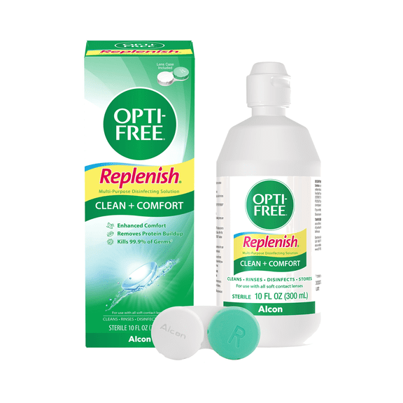 OPTI-FREE Replenish Multi-Purpose Disinfecting Contact Lens Solution, 10 fl oz