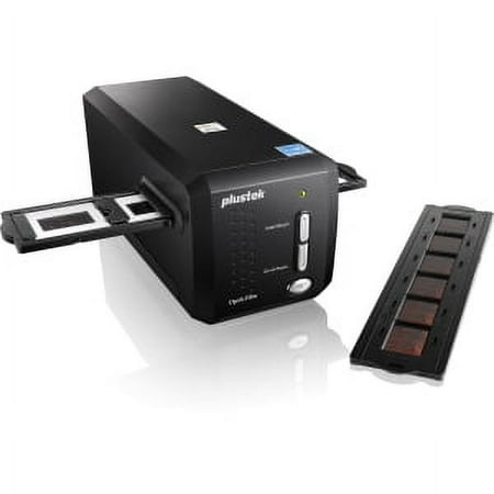 Plustek - OpticFilm 8200i AI 35mm Film and Slides Scanner - Black