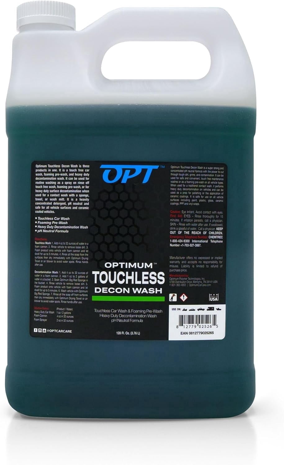OPTIMUM - Touchless Decon Wash - 128oz
